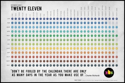 365 Concepts (TWENTY ELEVEN - 2011 calender.) #calender #2011 #365 #concepts #eleven #illustration #twenty