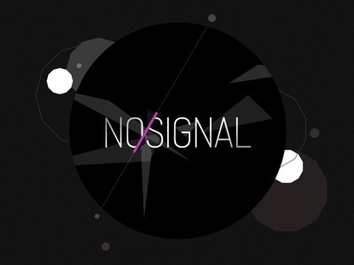Dribbble - No-signal logo by David Slaager #techno #signal #logo #dark #no