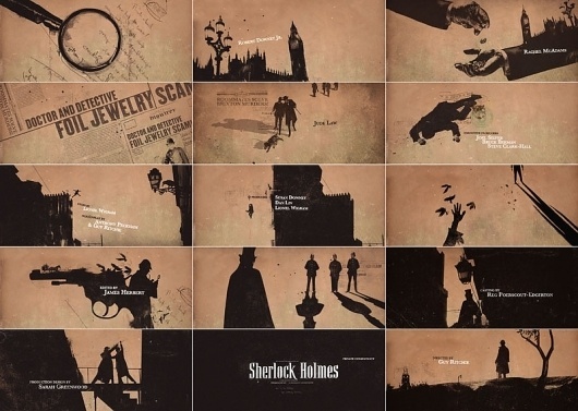 Graphic-ExchanGE - a selection of graphic projects - Sherlock Holmes by Prologue #sherlock #animation #design #titles #film #holmes