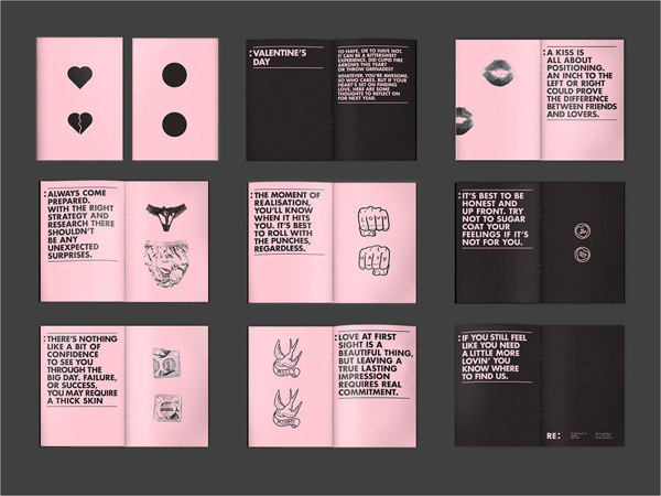 Re: Bittersweet Valentine's Day #valentines #copywriting #pink #hate #one #booklet #colour #love