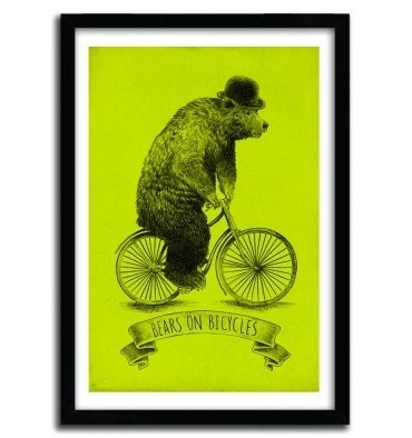 BEARS ON BICYCLES by Eric Fan #print #art