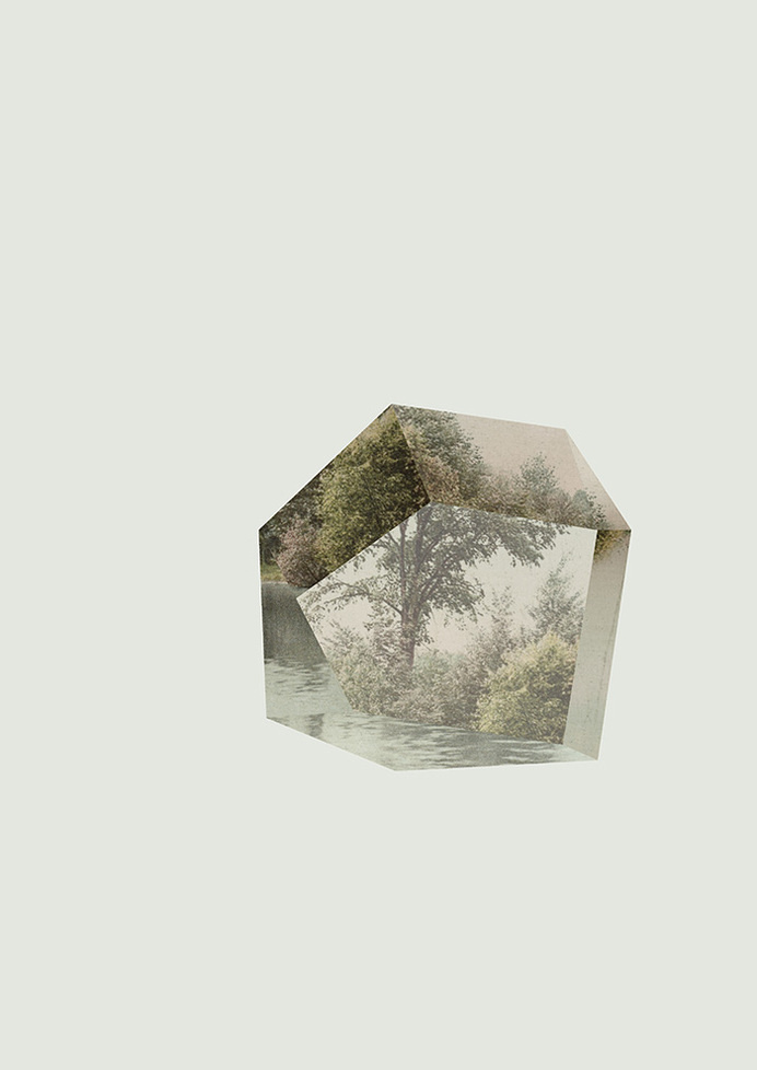 Serenity. High quality fine art print - available from www.society6.com/jaredtrice Also available as a wall clock, tote bag, mobile phone #geometry #tree #design #illustration #shape #nature #pieces #angles #minimal #art #deconstructed