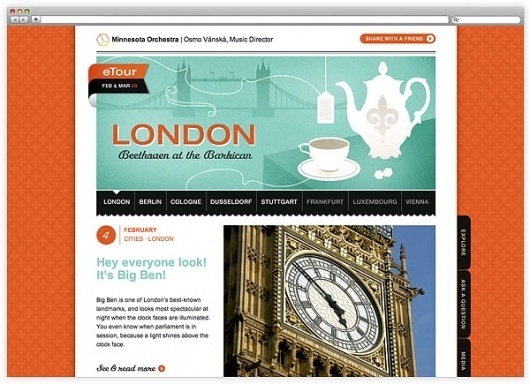 Eight Hour Day » Minnesota Orchestra eTour 2009 #design #web