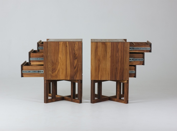 Chest Middle Meyer Fly Massive Millworks #chest #dresser #interior #wood #millwork #walnut #drawers #woodworking #modernism