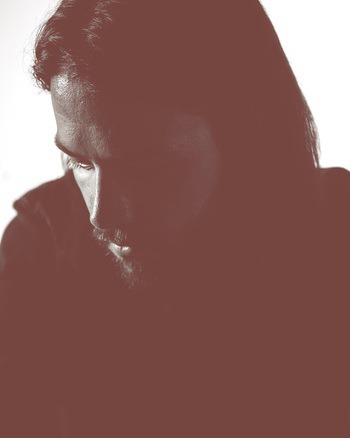 CJ Foeckler Photography | #portrait #solemn #red #blackandwhite #lowkey #serious #man