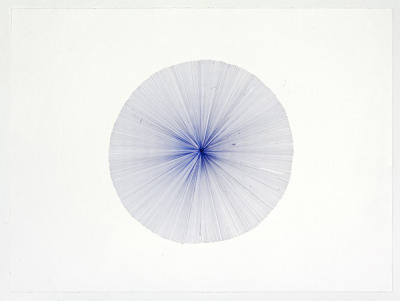 Joy WalkerÂ Â Lines in a circle felt pen on paper 22 x 30Â 2012 #art