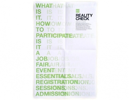 REALITY CHECK : _ #print #design #graphic #poster