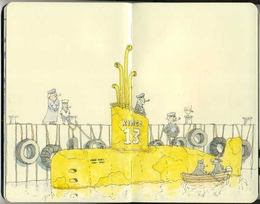 Moleskine Sketches by Mattias Adolfsson | Best Bookmarks #moleskine #sketch