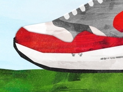 Dribbble - Hungry by Matt Stevens #mattstevens #airmax1aday #nike #illustration #sneakers #hungry