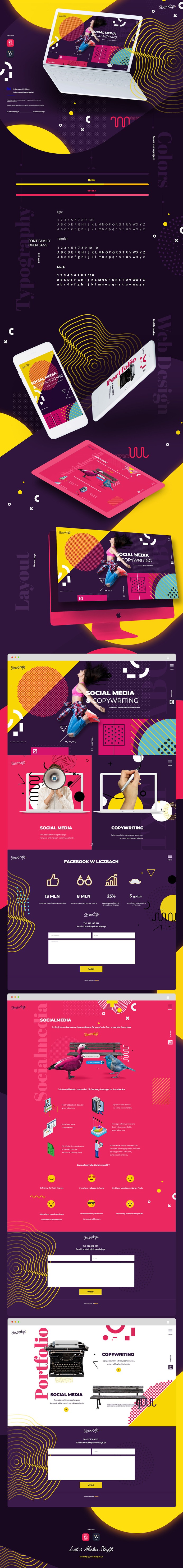 Socialmedia&Copywritig Web design on Behance