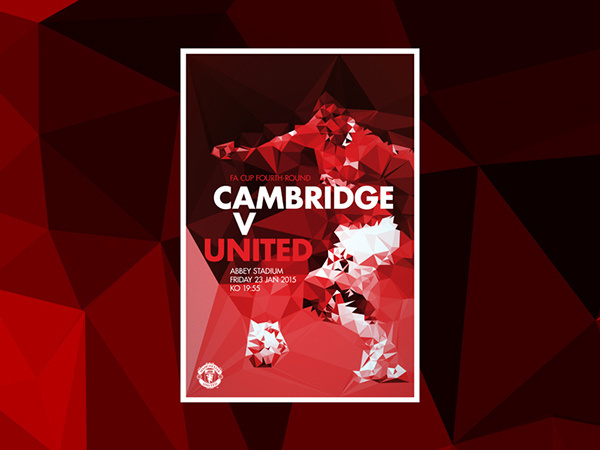 U.N.I.T.E.D Match Day Posters on Behance #abstract #red #print #manchester #player #texture #soccer #united #poster #art #type #football