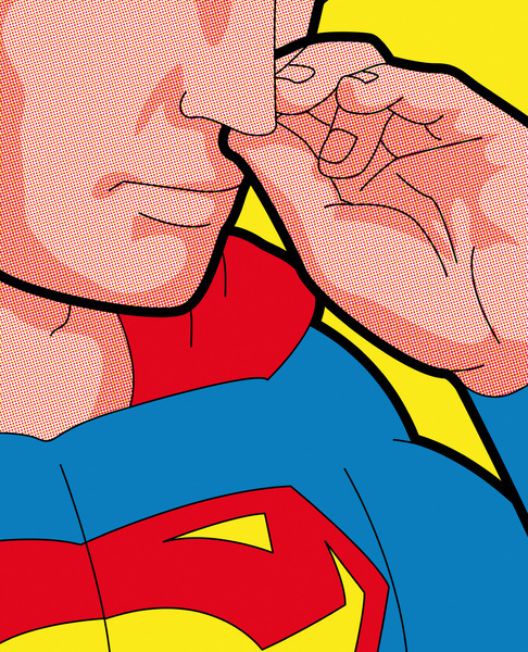 Secret Hero Life Pop icons @ ShockBlast #illustration #superheroes #superman #pop