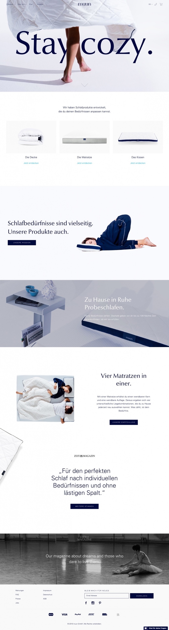 German softness matratze mattress matress soft cozy muun beautiful website webdesign inspiration designblog modern trend 2016 bed sleep slee