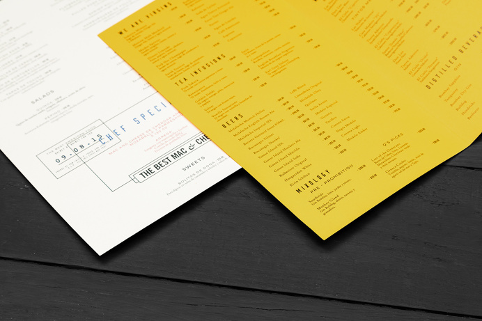 The all american comfort food. New spot located in San Luis Potosí, Mx. For the brand Parametro studio selected a wide set of types to crea