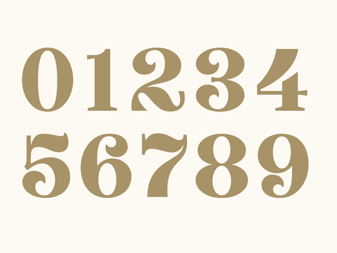 Matt Potter Display Numerals
