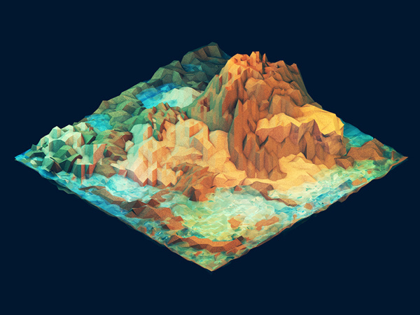 Low Poly [Isometrics] #low #polygon #geometric #poly