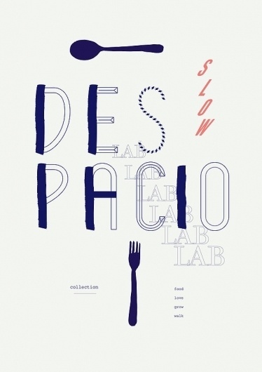 slow life on the Behance Network #blue #editorial #typography