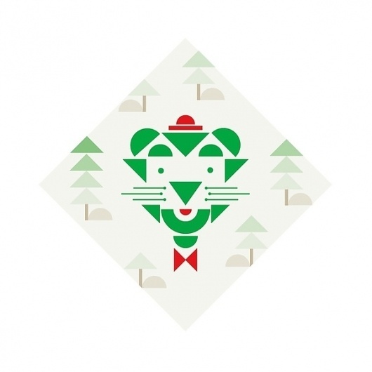 MADE BY ME #print #design #graphic #zoo #cubism #tiger