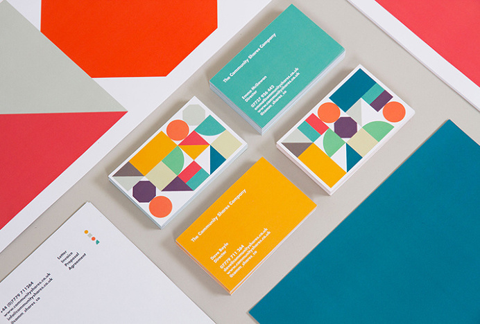 The Community Shares Company by Fieldwork #graphic design #print #colourful #shapes