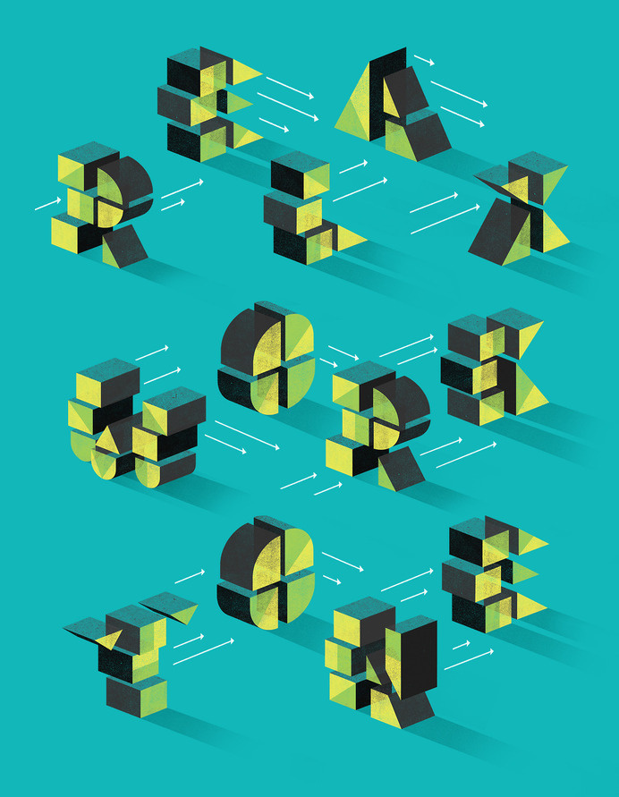 Maria Chamberlan I was asked by Nate Burgos of Design Feast to help in designing some type treatments for good daily reminders. The effort i #typography