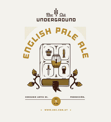 Underground Beer Club Label #poster #beer #label