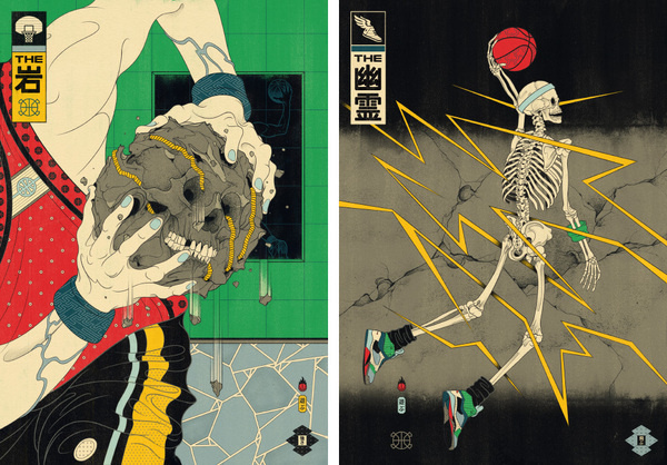 http://www.andrewarcher.com/The Rock Ghost #style #japanese #basketball #skeleton