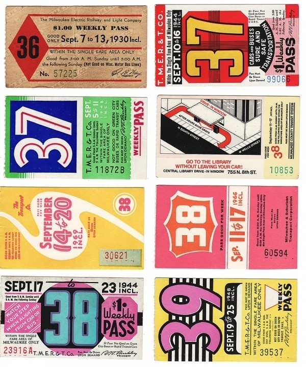 kindra_milwaukee_buspass36_39 | Flickr - Photo Sharing! #lettering #print #typography #pass #vintage #buss #ticket