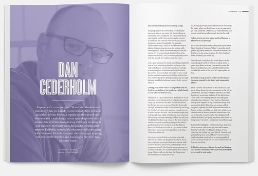 Offscreen Magazine — the people behind bits & pixels — Issue 1 #spread #print #editorial #magazine