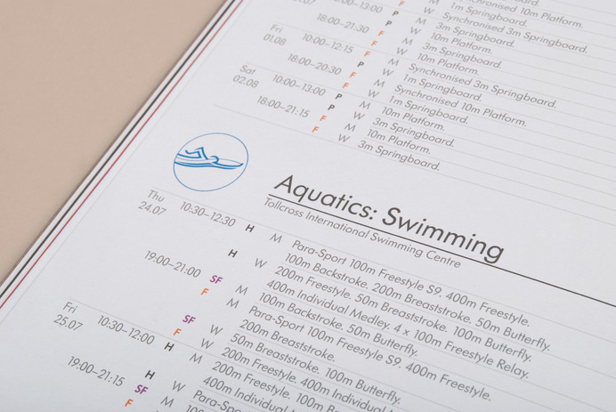 Tangent ­— Glasgow 2014 Ticketing Guide #information #guide #print #design #grid #spread #info #layout #brochure