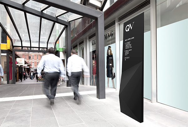 QV Melbourne #monochrome #signage #angular #wayfinding