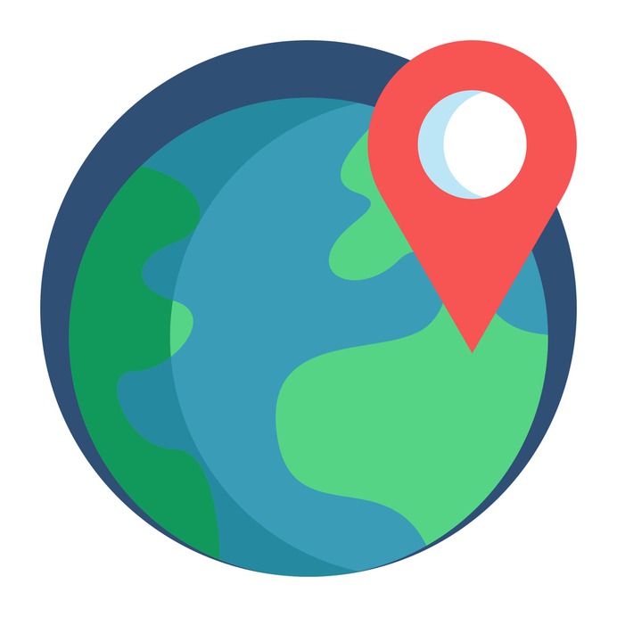 See more icon inspiration related to gps, planet, earth, global, globe, maps and location, location pin, world map, planet earth, placeholder, geography, astronomy, worldwide, world and travel on Flaticon.