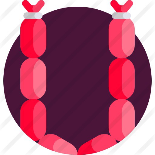 See more icon inspiration related to food and restaurant, salami, butcher, pork, sausages, fried, meat and food on Flaticon.
