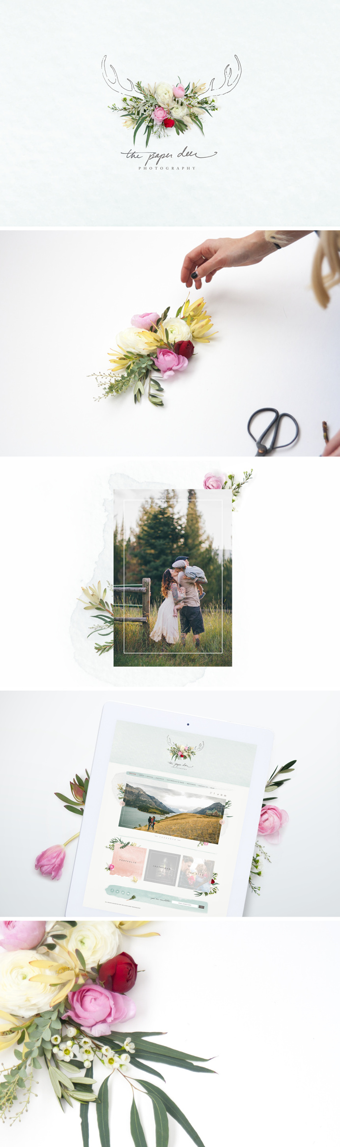 The Paper Deer Photography Brand Identity + Website Design - One Plus One Design #Brand #Identity #Website #Design #BrandIdentity #Branding