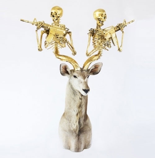 peter-gronquist-1988.jpg (500×512) #taxidermy #deer #photo #boss #gold #magic #skull #awesome