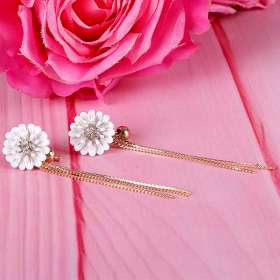 Golden Chain Dangling Earring - Archies Online