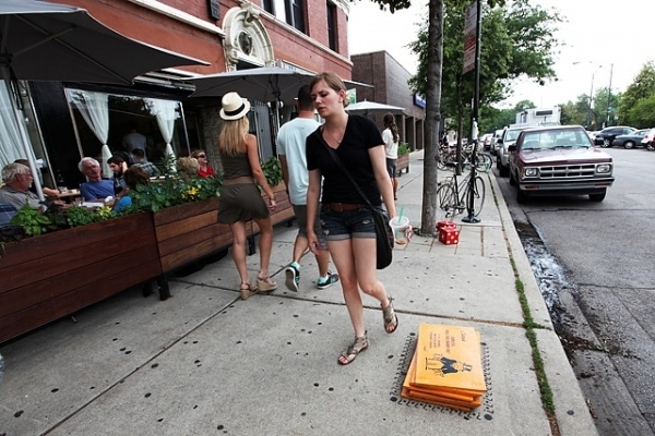 New Street Artist 'Bored' Turns Chicago Sidewalks into an Alternative Monopoly Game | Colossal #monopoly #chicago #art #street