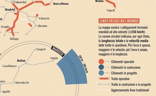 We Love Infographics — Treni ad alta velocitàby Francesco Franchi #dataviz #infographics #we #map #illustration #transport #franchi #love #francesco