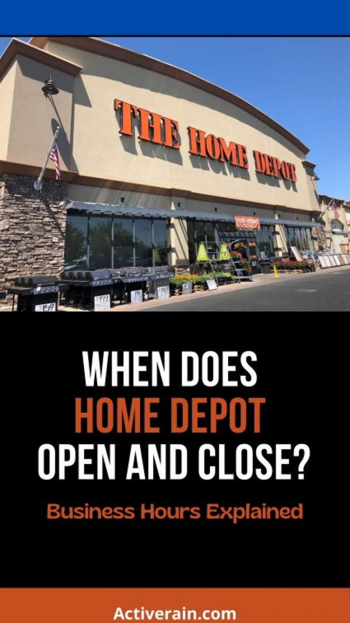 When Does Home Depot Open and Close Infographic