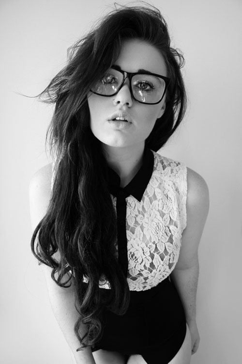Haute Elements – Four-eyes. #model #white #black #portrait #and