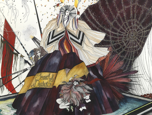 Classy Illustrations by Jen Ray | Inspiration Hut #abstract #illustration #lady