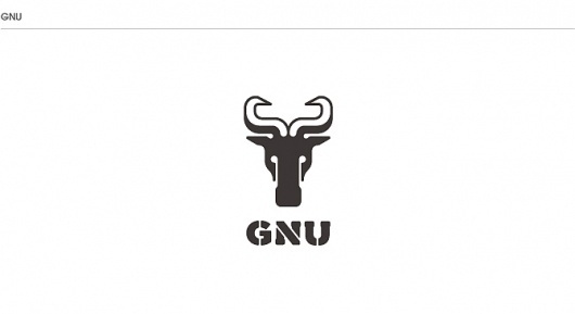 micheal hanly #gnu #branding #design #graphic #hanly #identity #symbol #hunting #logo #micheal