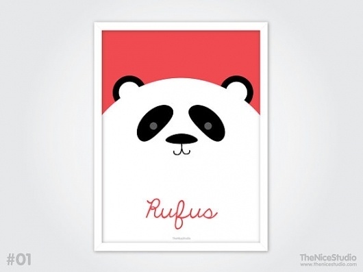 Personalised Baby Print Big Panda by thenicestudio on Etsy #print #illustration #typography #poster #cute #panda #custom