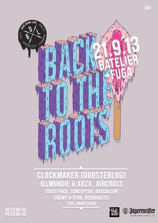 Back to the roots #bass #down #the #back #illustration #poster #roots #low #to #back #to #the #roots #backtotheroots #clockmaker #dubstep #lick