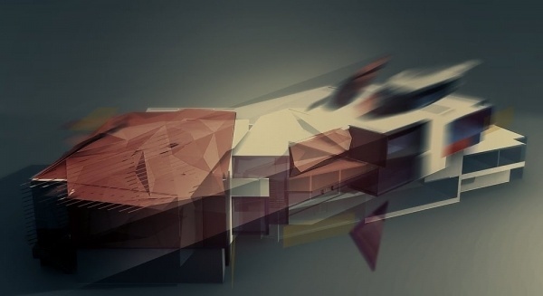 red ink on paper: Archi desktop pack #design #distort #building #architecture #type #weird