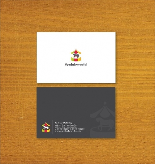 Funfair World – Business Card Designs | UK Logo Design #fair #fun #cards #business