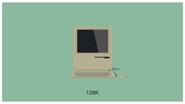 Illustrations Of Every Single Macintosh Computer Ever Created DesignTAXI.com #apple #minimalistic #illustration #imac #mac