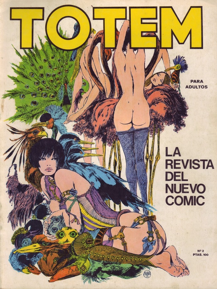 Totem #2 (October 1977) cover by Guido Crepax