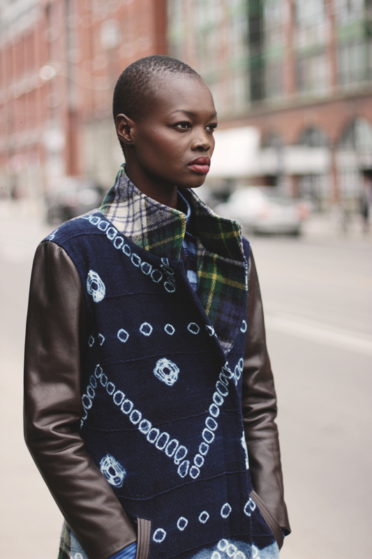 Aluad Deng Anei Stars In Chinedesign's Winter Lookbook Okayafrica. #clothing