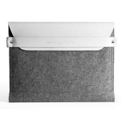 Mujjo iPad Sleeve White - 100% Wool Felt #ipad #sleeve #mujjo