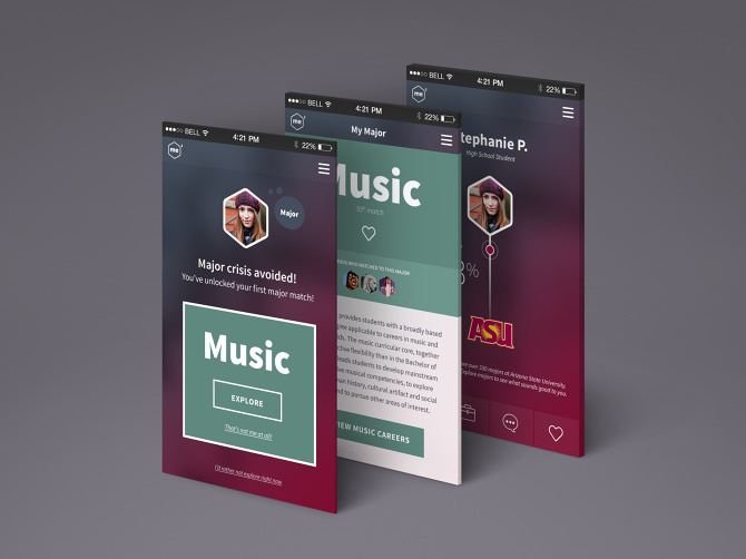 ASU App - Amy Martino - Design + Art Direction #app #mobile